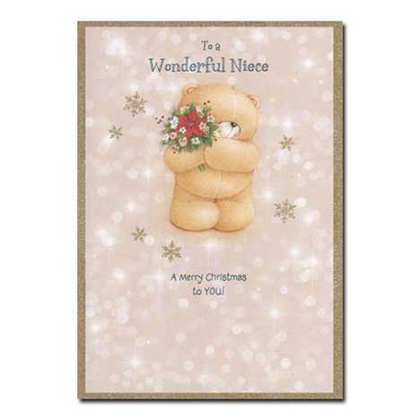 Niece Forever Friends Christmas Card